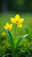 Obraz premium Cowslip Primula veris growing in a lush meadow with other wildflowers, natural-wildlife, field-flowers