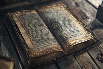 Obraz premium old Arabian book on a table