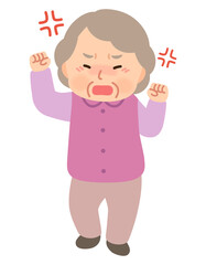 高齢女性　表情ポーズ　シニア　高齢者　後期高齢者