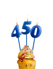 Candle number 450 - Number of followers or likes