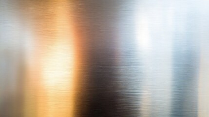 Brushed Metal Surface Showing Light Reflection
