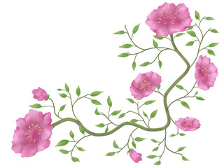 pink flower decoration type s15 