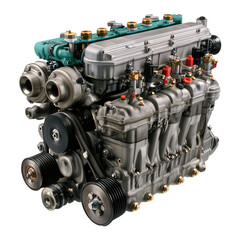 Fototapeta premium Engine isolated on transparent background 