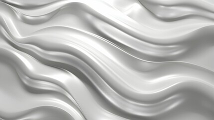 Obraz premium A smooth, flowing white surface creating a sense of elegance and fluidity.