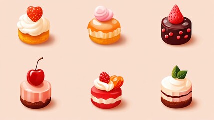 Colorful Variety of Delicious Sweet Candies for Design Projects - Vector Illustration