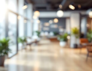 Modern Office Lobby Interior Design with Natural Light