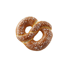 Freshly Baked Soft Pretzel Twisted with Sea Salt Topping