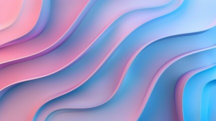 Abstract wavy design in pastel colors, creating a soothing and modern visual effect.