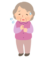 高齢女性　表情ポーズ　シニア　高齢者　後期高齢者