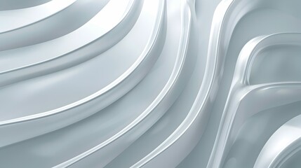 Obraz premium Abstract wavy design with smooth textures and gradients in a light color palette.