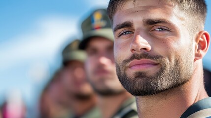 Military personnel showcase dedication during ceremony engagement