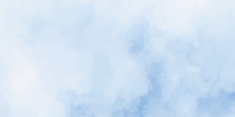 Fototapeta premium Abstract blue sky and clouds background, Vibrant clear blue sky with puffy and blurry natural clear clouds, watercolor background concept abstract cloudy sky 