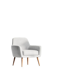 Modern armchair design home interior furniture minimalist style transparent background