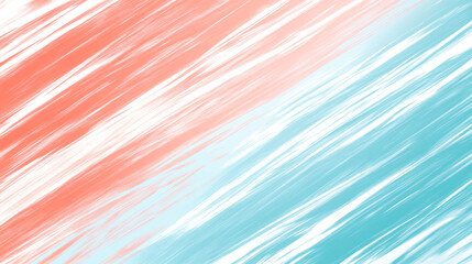Abstract pastel diagonal streaks in coral and teal