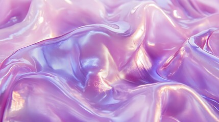 Obraz premium Abstract iridescent purple flowing fabric texture