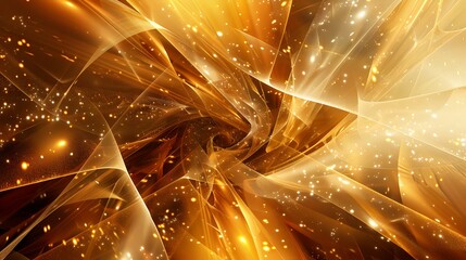 A swirling abstract design in warm golden hues, evoking a sense of movement and energy.