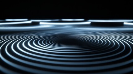 Deep circular light and shadow