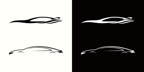 logo design vector abstract template illustration modern simple logo icon car automotive