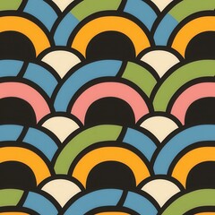 Colorful abstract pattern design modern art digital artwork creative studio close-up vibrant aesthetics
