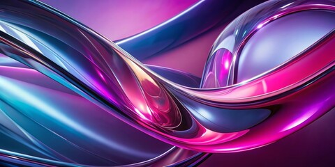 Abstract Liquid Metal Swirls Wallpaper