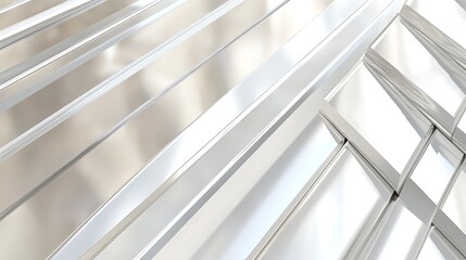 Obraz premium Abstract Silver Metal Framework Design Lines