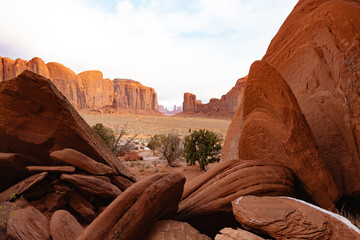 Beautiful View in Monument Valley Tribal Park, Arizona, USA, November 5th 2024
