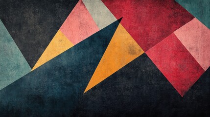 Fototapeta premium Abstract Geometric Pattern With Varied Color Tones