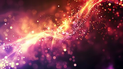 Fototapeta premium A vibrant abstract background with swirling colors and sparkling lights.