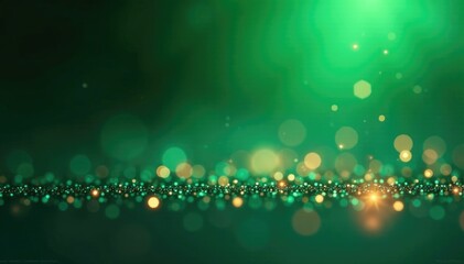 A sparkling sprinkle of crystal sequins producing a radiant, shimmering effect, sparkly decor, metallic sheen, green backdrop