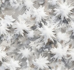 Snow camouflage seamless texture with whites and greys mimicry, frosty, blizzard
