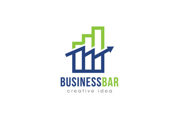Creative Chart Business Concept Logo Design Template