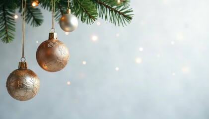 Snowflake ornaments hang from a frosted glass chandelier on a white wall, festive, decorations