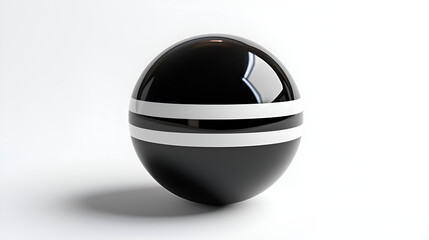 Sleek Black Sphere Glossy Orb for Modern Minimalist Decor and Artistic Display
