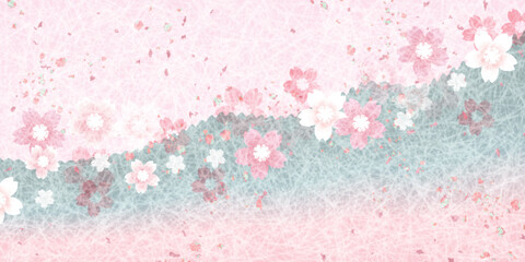 和柄　桜　春　背景