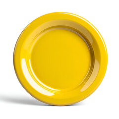 Vibrant Yellow Ceramic Dinner Plate for Modern Kitchen and Stylish Tableware