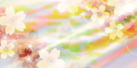 和柄　桜　春　背景