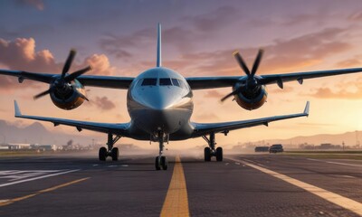 Plane flying over airport with landing gear extended, landing gear extended, airport