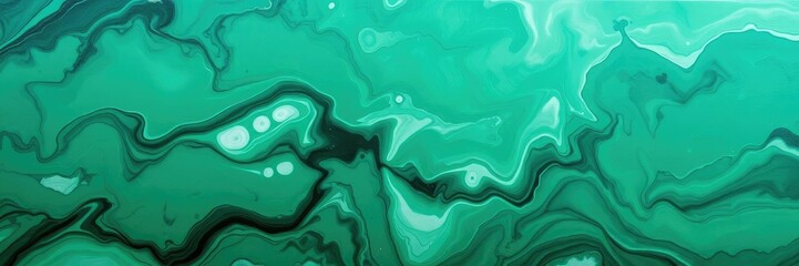Rich teal and forest green paint pours create a captivating visual effect on the canvas, textured canvas, emotive colors