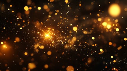 Obraz premium Golden Sparkles Abstract Background Image