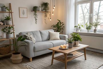 Obraz premium A modern living room.