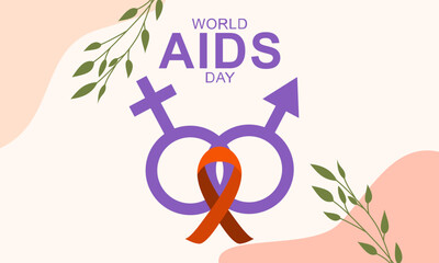 world aids day awareness illustration