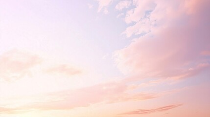 Delicate Pink and Orange Sky at Dawn
