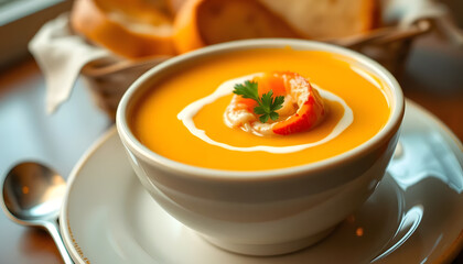 food, soup, close-up, vegetable, freshness, meal, crockery, heat, temperature, gourmet, vegetarian food, healthy eating, bowl, plate, lunch, table, appetizer, cooking, spoon, refreshment