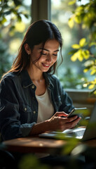 woman reading a book