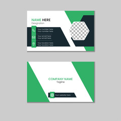 flat and modern business card template