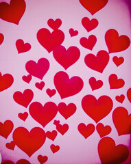 Valentine's Day background with hearts