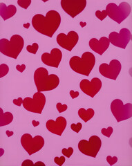 Valentine's Day background with hearts