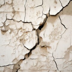 the AI Image Generator, Weathered Cracked Wall With Peeling Paint