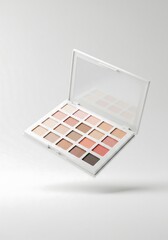 Floating Eyeshadow Palette: Minimalist Makeup Kit, Peachy Tones, Beauty Product
