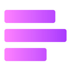 Obraz premium humburger menu Gradient icon